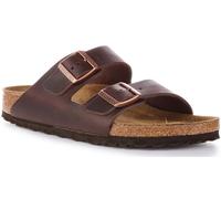 Birkenstock Sandalias Arizona SFB – Cuero engrasado Habana – Talla EU 42