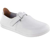 Birkenstock 583176 - 37 de cama del pie zapatos de piel natural Linz de superlauf de cama pequeña, color blanco, tamaño 37