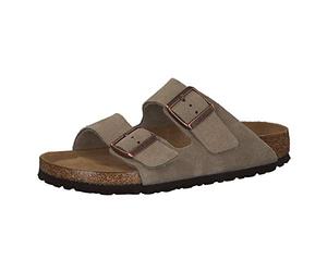 Birkenstock 951303 Arizona SFB taupe, Suede Leather Hombre Taupe EU 43
