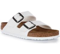 Birkenstock Arizona BF Sandalia Anatómica Con Hebilla Blanca, Talla UK 3.5-9.5