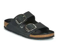 Birkenstock Arizona Big Buckle Black, Oiled Leather, Flip Flops Mujer, Negro, 38 EU