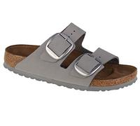 Birkenstock Arizona Big Buckle Dove Gray, Nubuck Leather, Flip Flops Mujer, Grey, 40 EU