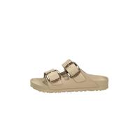 Birkenstock 1030389 Arizona Big Buckle EVA Gray Taupe Sandalias para mujer doble hebilla de goma, Gris Taupe, 39 EU