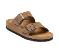 Birkenstock Arizona Big Buckle Old Rose Nubuck Sandal de cuero para mujeres Cork Latex y cuero - Fabricado en Alemania