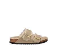 Birkenstock - Arizona Big Buckle Shearling Narrow Fit - Shoes - Mujer - Marrón - 36 EU -