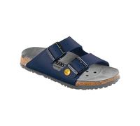 BIRKENSTOCK Arizona Birko-flor Esd Arizona - Zapatillas de trabajo antiestáticas para adultos, color negro, talla 36, plantilla estrecha, azul, 40 EU