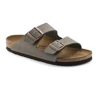 Birkenstock Arizona Birko Flor Nubuck Sandalias Grises Para Hombre-UK 9.5 / EU 44