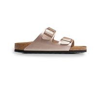 BIRKENSTOCK Mules de correa doble Arizona. Color rosa metalizado