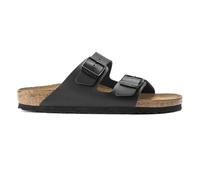 Birkenstock Arizona Black, Natural Leather, Flip Flops Unisex Adulto, Negro, 39 EU