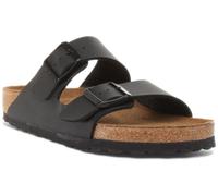 BIRKENSTOCK Arizona Deslizar Sf Dos Tiras Flor Birko Negro Sandalia GB 3.5-11.5