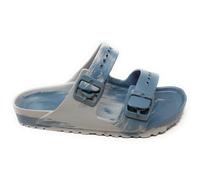 Birkenstock Arizona EVA 1031331 - Chanclas gris (Basalt Gray/Stone Coin Multi), ancho estrecho, de EVA, Gris Basalt Gray Stone Coin Multi, 37 EU Stretta