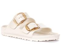 Birkenstock Arizona Eva 2 Hebilla Grande Sandalia Mujer Blanca EU37-41