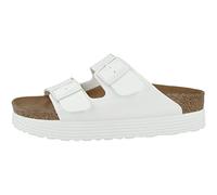 Birkenstock Arizona Grooved White Veg, Birko Flor, Flip Flops Mujer