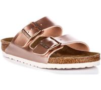 Birkenstock Arizona Kids Sandalias Unisex Metálicas Plata Talla UK 3-6