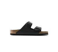 BIRKENSTOCK Arizona, Mocasín Unisex Adulto, Cuero Negro aceitoso, 37 EU