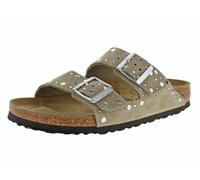 Birkenstock Arizona (Pelle) - Sandalia de Cuero para Mujer con Doble Banda 41/Taupe-N