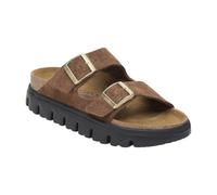 Birkenstock Arizona Platform Suede Leather - Mujer Estrecha - Dark Tea/Black - EU Talla 40-1028389