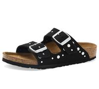 Birkenstock Arizona Rivet Border 1031646 negro (soft birki black), zapatilla de EVA corcho y piel, Black Soft Birki Black, 33 EU Stretta