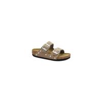 Birkenstock Arizona Rivet Border Kids 1031708 29/35 Soft Birki Gray Taupe ciabatte Bambina Ragazza fibbie Borchie 29