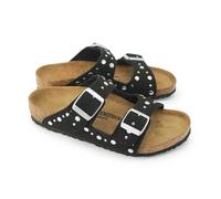 Birkenstock Arizona Rivet Border Kids Soft Birki 1031646 34/35 Black Nero ciabatte Bambina Ragazza fibbie Borchie 34