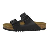 Birkenstock Arizona Sandalias De Cuero Normal Unisex Negro Marrón Slipper