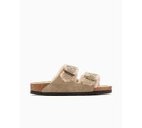 BIRKENSTOCK Arizona Shearling Suede Leather Narrow Beige 36