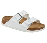 BIRKENSTOCK Arizona SL Pantuflas unisex para adultos de Birko-Flor normal, Blanco 1018220, 44 EU
