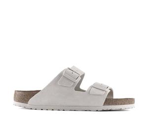 Birkenstock Arizona Soft Footbed Suede Leather - Talla: 41 Antique White