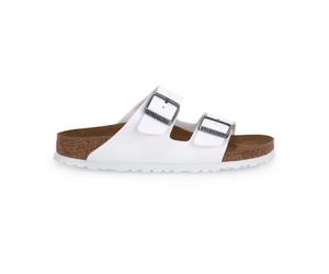 Birkenstock - Arizona White Calz S Sliders - Shoes - Hombre - Blanco - 40 EU -