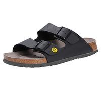 Birkenstock Zapatillas de trabajo Arizona unisex – Antiestáticas, Birko-Flor Negro 46 EU