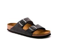Birkenstock Arizona, Zapatos con Hebilla Unisex Adulto, Negro (Schwarz 001), 44 EU (Estrecho)
