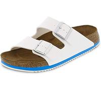 Birkenstock Arizona, Zuecos Unisex, Blanco Blanc White Ls White, 45 EU