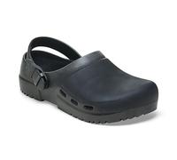 BIRKENSTOCK Birki Air 2.0 - Zuecos unisex antiestáticos de poliuretano con orificios de ventilación, Negro , 41 EU