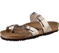 Birkenstock Passe-pouces Mayari Birko-Flor Graceful Taupe, Sandalia Mujer, 37 EU Ancho