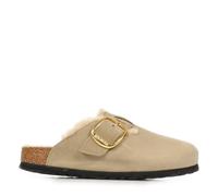 Birkenstock Boston Big Buckle 1030444 Shearling Tabacco Brown Marrone Ciabatta Zoccolo Donna Fibbia Lana 39