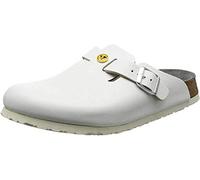 Birkenstock Boston Blanco Antiestático Cuero Natural