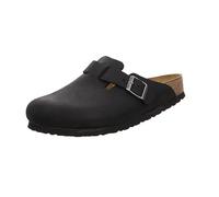 BIRKENSTOCK Zuecos de piel Boston. Color Negro