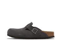 Birkenstock Boston BS 1031678 Charcoal Gray Grigio Ciabatta Zoccolo uomo Fibbia camoscio 41