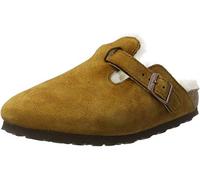 Birkenstock Boston - Zuecos de piel natural unisex, color marrón (habana), talla 43