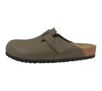 Birkenstock Boston Clog Piel Natural Normal Gris Zapatillas Sandalias