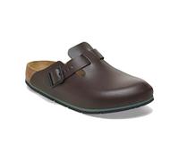 BIRKENSTOCK Zuecos de piel Boston Pro - Zapatos profesionales certificados de alta calidad para medicina, gastronomía y servicio, Java, 39 EU