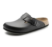 Birkenstock - Zuecos de Cuero Unisex, Color Negro, Talla 41