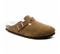 BIRKENSTOCK Zuecos forrados de ante Boston Sherling. Color camel