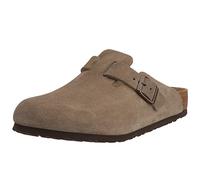 Birkenstock Boston - Zuecos de ante unisex, Beige (Taupe), 45