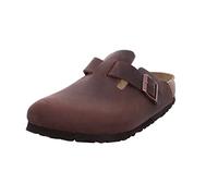 Birkenstock Boston - Zuecos de piel natural unisex, color marrón (habana), talla 42