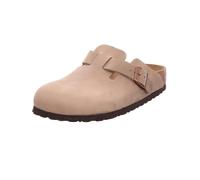 Birkenstock Boston - Zuecos de piel natural unisex, color marrón (tabacco brown), talla 48