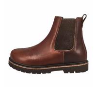 BIRKENSTOCK Botas de cuero natural para mujer Highwood Slip On Mid Natural, chocolate, 40 EU