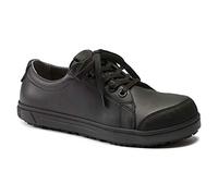 BIRKENSTOCK Calzado de seguridad QS 500 S3 de microfibra impermeable con certificación EN ISO 20345:2011, Negro, 38 EU