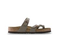 Birkenstock- Chanclas de Piel Cómodas- Shoes- Mujer- Gris- 42 EU- Chanclas de Piel Cómodas