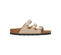 Birkenstock - Chanclas y sandalias mujer - Florida Birko-Flor Narrow Sandcastle de Cuero - Talla 39 - Beige Beige 39